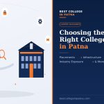 Students exploring college facilities and career opportunities in Patna